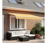 Auvent rétractable Polyester Tissu de auvent Ombre d'Extérieur jardin vidaXL vid