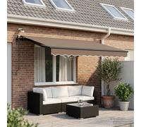 Auvent rétractable Polyester Tissu de auvent Ombre d'Extérieur jardin vidaXL vid