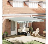 Auvent rétractable Polyester Tissu de auvent Ombre d'Extérieur jardin vidaXL vid