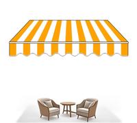 Auvent rétractable portable de 12,7 x 3,8 cm, 12,7 x 2,5 cm, 5 x 6,3 cm, imperméable avec support mural, pare-soleil manuel pour terrasses et balcons