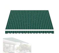 Auvent rétractable pour balcon - 3 x 2,5 m - Tissu imperméable - Protection solaire - Enrouleur manuel - Parfait pour les balcons de 2/3/4/5/6 cm - Vert