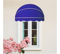 Auvent rétractable pour l'ombre et la pluie, auvent de fenêtre d'extérieur, toile bleue pour porte et terrasse, pare-soleil de 70 cm résistant aux intempéries