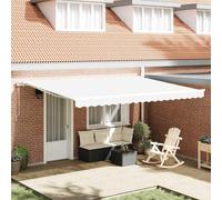 vidaXL Auvent rétractable 450 × 300 cm Blanc