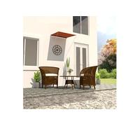 Auvent Rétractable Store de Terrasse Auvent de Balcon Jardin Extérieur Résistant aux UV Ombrage des Fenêtres 100x150 cm Orange et Marron
