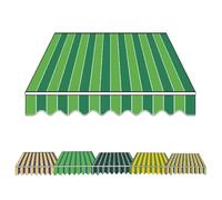 Auvent rétractable - Tissu de rechange durable - Pour terrasse, balcon et porte - Résistant aux intempéries - 300 x 250 cm - B - 250 x 150 cm