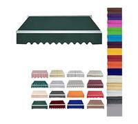 Auvent rétractable, Tissu de Remplacement Pare-Soleil rétractable en Polyester(02,9.8x8.2FT/300x250CM)