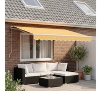 Auvent rétractable Tissu et Aluminium Store extérieur de terrasse vidaXL vidaXL