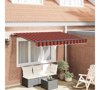 Auvent rétractable tissu Solution d'ombre Châssis d'extérieur de jardin vidaXL v