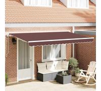 Auvent rétractable tissu Solution d'ombre Châssis d'extérieur de jardin vidaXL v
