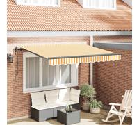 Auvent rétractable tissu Solution d'ombre Châssis d'extérieur de jardin vidaXL v