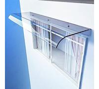 Auvent rétractable transparent pour porte de terrasse, pas de supports nécessaires, pare-soleil silencieux pour balcon et fenêtre, panneaux résistants aux intempéries et protection UV