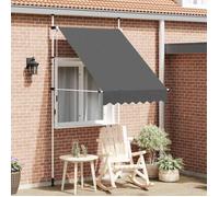 vidaXL Auvent rétractable 150 cm Manuel Anthracite Résistant aux UV