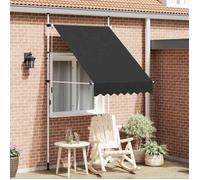 Auvent rétractable - vidaXL - 150 cm - Anthracite - Manuel - Résistant aux UV