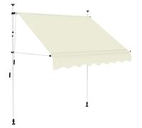 vidaXL Auvent manuel rétractable 150 cm Porte/Fenêtre/Balcon/Terrasse Crème