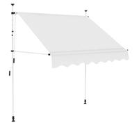 vidaXL Auvent manuel rétractable 200 cm Crème Beige