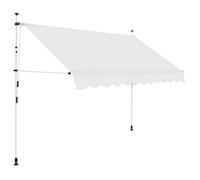 vidaXL Auvent manuel rétractable 250 cm Crème