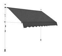 Auvent rétractable - vidaXL - 300 cm - Anthracite - Polyester - Manuel