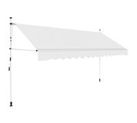 vidaXL Auvent manuel rétractable 350 cm Crème