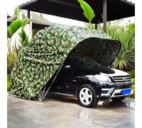 Auvent semi-automatique en métal robuste pour voiture, abri de garage, abri d'extérieur mobile résistant au froid (6 x 2,5 x 2,5 m)