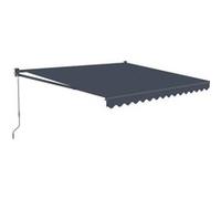 Auvent store banne rétractable en aluminium 2,5 x 3 m "Ombra 3" - Gris anthracite 3