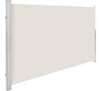 Brise Vue Rétractable de Balcon Jardin Terrasse Occultant en PVC et Aluminium 3 m x 1,6 m Beige