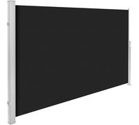 Auvent store latéral brise-vue abri soleil aluminium rétractable noir