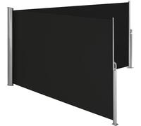 Auvent Store Latéral Brise-Vue Paraventrétractable Double Noir 200 X 600 Cm Helloshop26 2208137 Multicolore