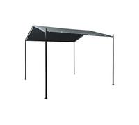 vidaXL Auvent tente belvédère 3x3 m Acier Anthracite