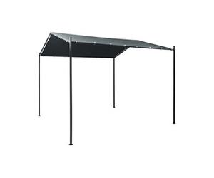Auvent tente belvédère 3x3 m Acier Anthracite