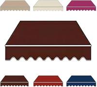 Auvent Tissu Remplacement rétractable Pare-Soleil Couverture Tela De Repuesto Para Toldo Para Patio pour, pour, terrasse ou Jardin(E,10x4.9ft)