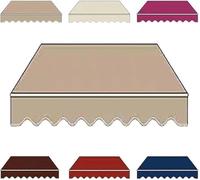 Auvent Tissu Remplacement rétractable Pare-Soleil Couverture Tela De Repuesto Para Toldo Para Patio pour, pour, terrasse ou Jardin(D,11x9.8ft)