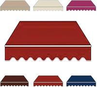 Auvent Tissu Remplacement rétractable Pare-Soleil Couverture Tela De Repuesto Para Toldo Para Patio pour, pour, terrasse ou Jardin(C,12x10ft)