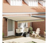 Auvent tissu Rétractable Parasol Châssis d'extérieur Ombre de Balcon vidaXL vida