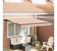 Auvent tissu Rétractable Store extérieur Châssis d'ombre Ombre de Balcon vidaXL