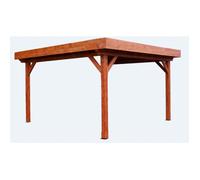 Auvent OMBRA toit plat couverture bac acier 12,53 m2