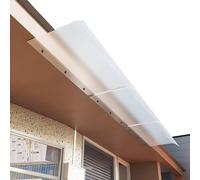 Auvent transparent en polycarbonate pour porte et fenêtre, protection contre les UV et la pluie, abri extérieur de porte d'entrée givré 50 x 80 cm pour porche, jardin et terrasse