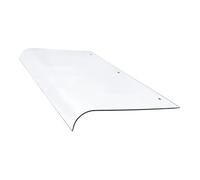 Auvent transparent, imperméable, résistant aux UV, en polycarbonate pour véranda et terrasse, pare-soleil invisible pour extérieur (plat, 100 cm)