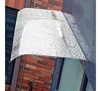 Auvent transparent pour porte d'entrée, abri de pluie pour terrasse, protection UV, auvent de fenêtre, durable et élégant, multiple (50 x 230 cm)