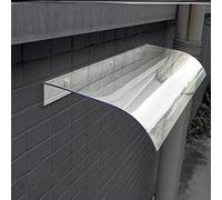 Auvent transparent pour porte d'entrée et fenêtre moderne de 3,5 mm d'épaisseur, protection contre la pluie, pare-soleil pour protection extérieure, durable et élégant.