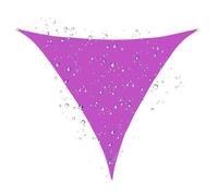 Auvent Triangulaire Robuste, Pare-Soleil Anti-UV, auvent for Jardin(Purple,8x8x8 ft)