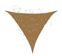 Auvent Triangulaire Robuste, Pare-Soleil Anti-UV, auvent for Jardin(Sand Yellow,7x7x7 ft)