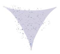 Auvent Triangulaire Robuste, Pare-Soleil Anti-UV, auvent for Jardin(White,7x7x7 ft)