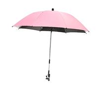 Auvent universel imperméable avec pince pour landau, 84 x 85 cm, pare-soleil réglable, rose