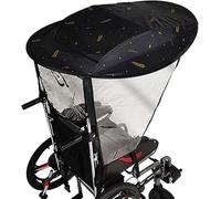 Auvent universel pour fauteuil roulant réglable en hauteur et protection UV pour un confort et une ombre en extérieur
