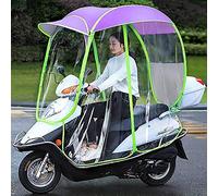 Auvent universel pour scooter de mobilité - Pare-soleil et housse de pluie entièrement fermés, design pliable pour une protection et un confort améliorés sur les scooters à mobilité réduite