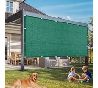 Auvent vert foncé personnalisable avec œillets - 200 x 280 cm - Résistant à la déchirure - Protection UV à 98 % - Abri solaire respirant - Pour jardin, extérieur, balcon