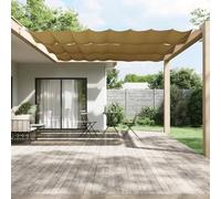 Auvent vertical beige 140x1200 cm tissu Oxford