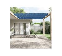 Auvent Vertical Ecran de Protection Ecran d'Intimité de Balcon Auvent de Patio Jardin Extérieur Bleu 140x600 cm Tissu 148461