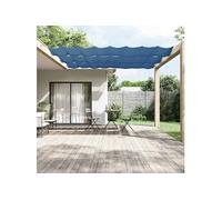 Auvent Vertical Ecran de Protection Ecran d'Intimité de Balcon Auvent de Patio Jardin Extérieur Bleu 140x800 cm Tissu 148462