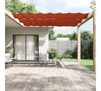 Auvent vertical en terre cuite 60 x 1000 cm pour maison et jardin Tissu Oxford